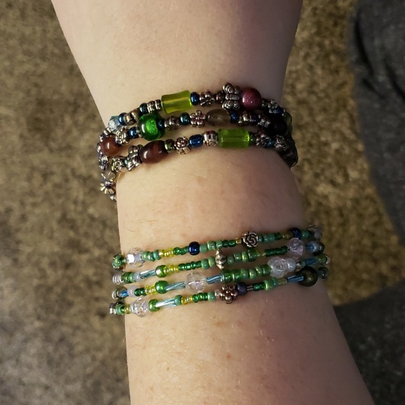 Set of handmade wrap bracelets - Picture 14 of 14